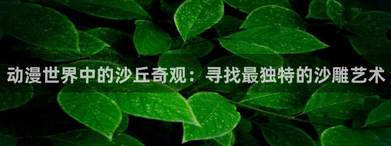 拷贝漫画 copymanager.ory网站：动漫世界中的沙丘奇观：寻找最独特的沙雕艺术